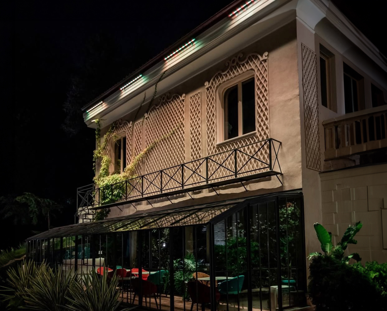 Cloud9 terrace at dusk